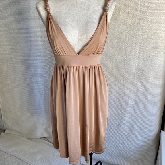 Zimmermann Dresses & Skirts - Zimmermann S M Babydoll Easy Tank Dress Tan Pink